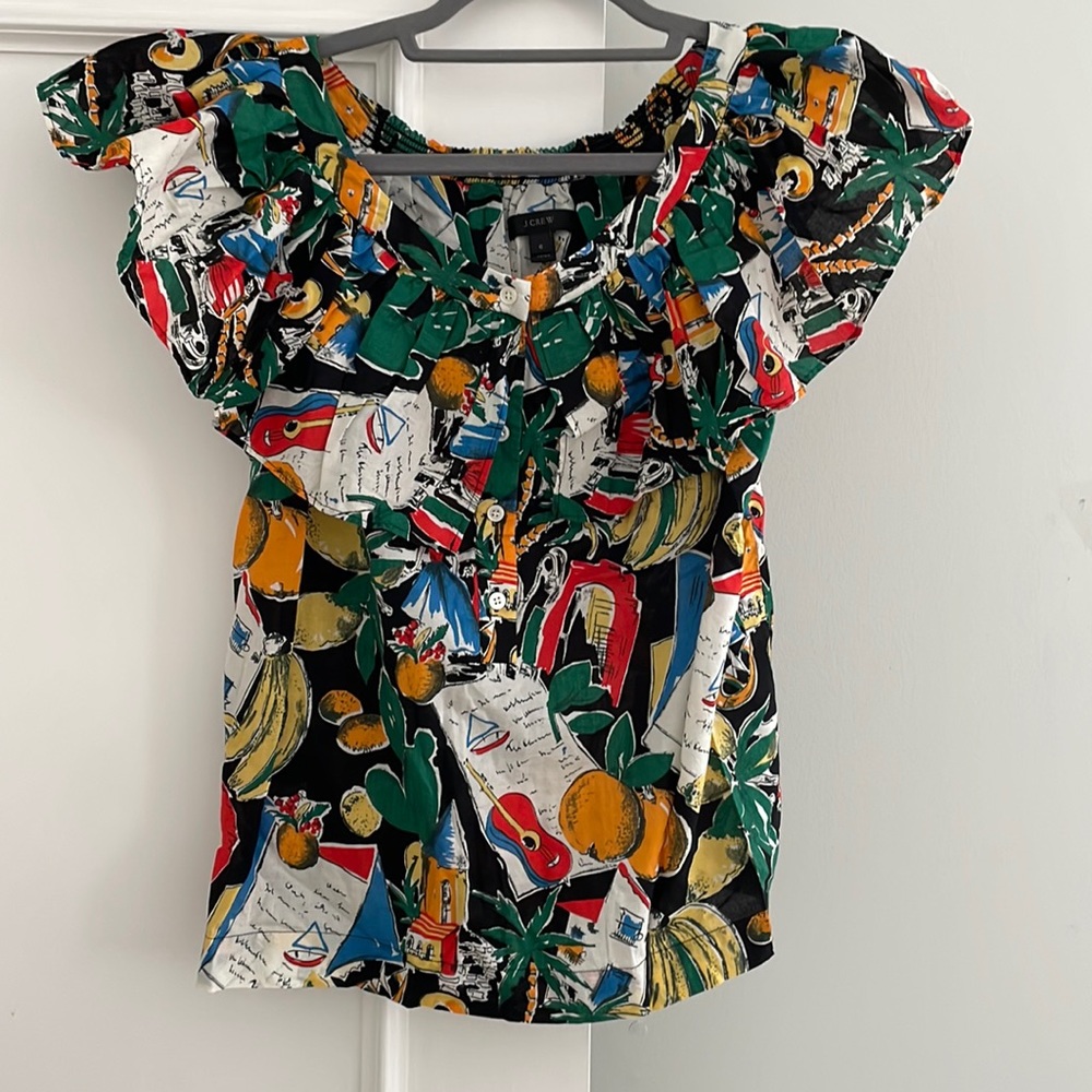 Jcrew ruffle top